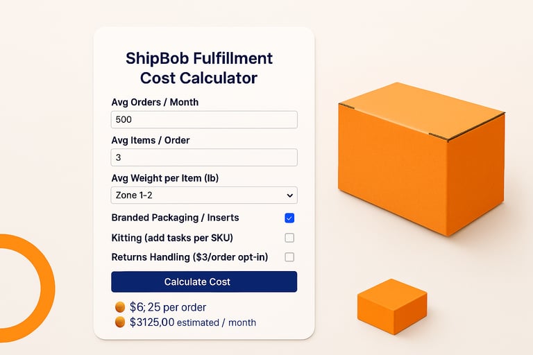 ShipBob Pricing Calculator: Estimate Your Fulfillment Costs Accurately