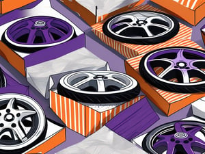 Several wheels of different types (like car