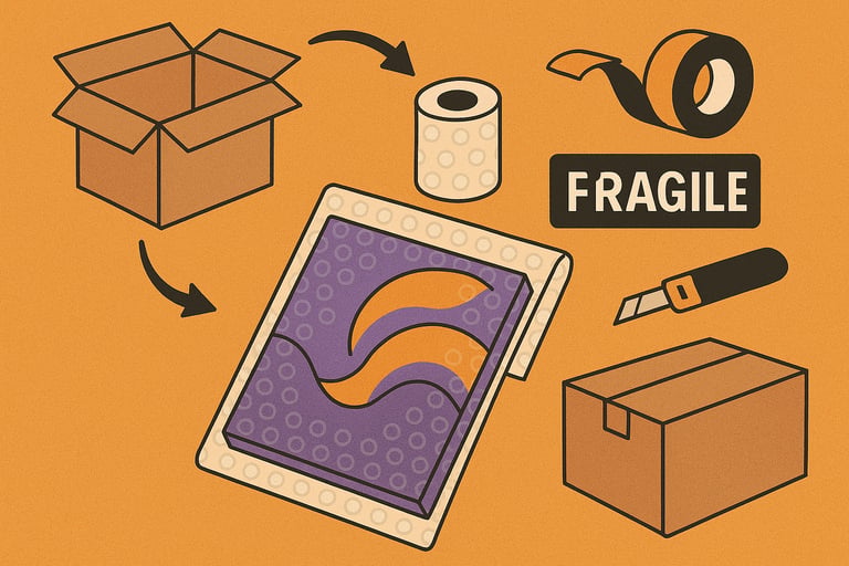 How to Pack a Canvas Painting for Shipping: A Complete Protection Guide