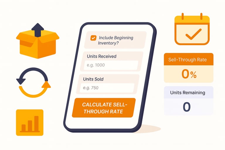 Sell Through Rate Calculator: Measure Inventory Performance in Seconds 
