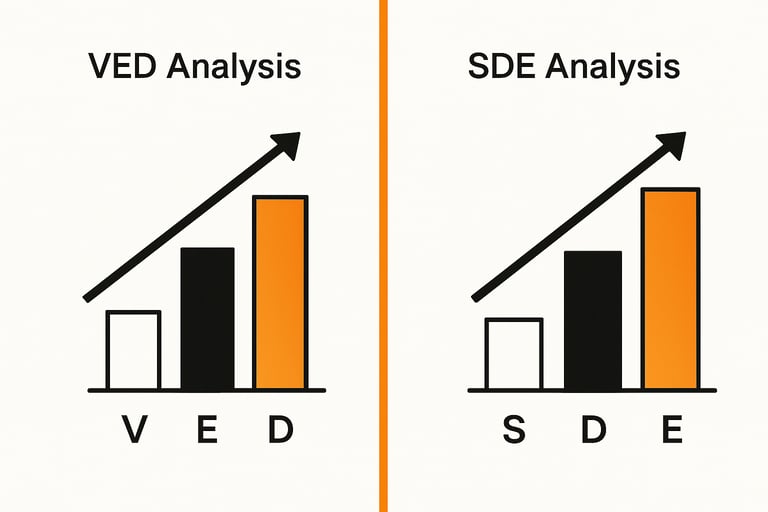 VED vs. SDE Analysis in Inventory Management Explained