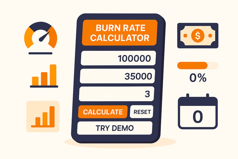Project Burn Rate Calculator: Track Spending Velocity and Remaining Budget in Real Time