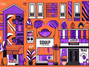 A small shop with a vibrant