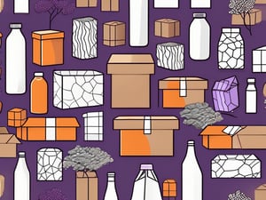 Various eco-friendly packaging materials such as cardboard boxes