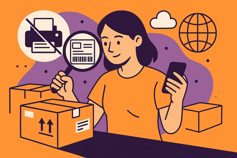 How to Print a Shipping Label Without a Printer? 5 Main Alternatives