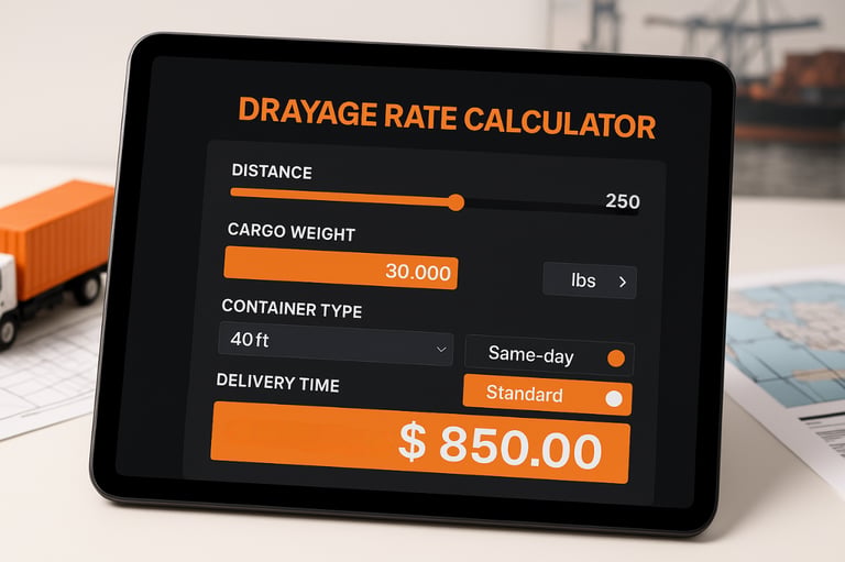 Drayage Rate Calculator: Simplify Your Freight Cost Calculations