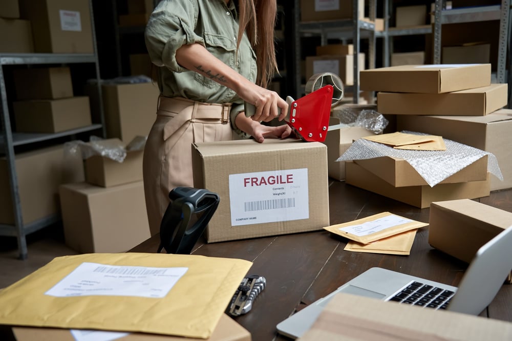 sending fragile package