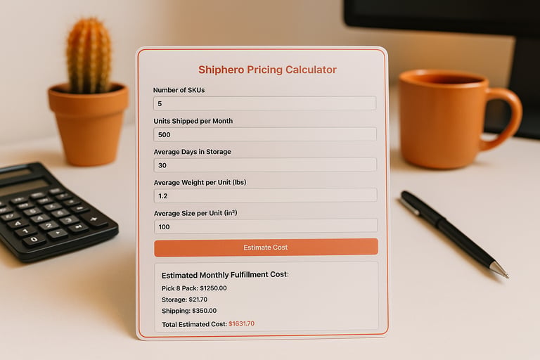 ShipHero Pricing Calculator: Take Control of Fulfillment Costs