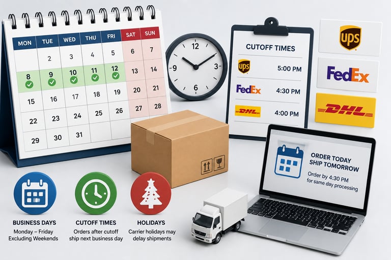 What Are Considered Business Days for Shipping? Cutoff Times, Holidays, and Carrier Rules Explained